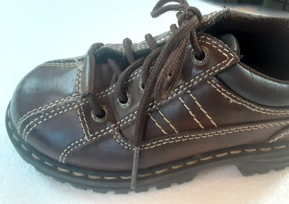 (2) TKS Arizona Jean Co. Niños Marrón Imitación Cuero Talla Barco Vestido Informal Niños 8 Foto 4 de 4