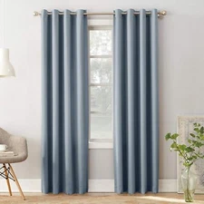 Sun Zero Barrow Energy Efficient Grommet Curtain Single Panel