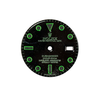 Rolex Custom Black Green Submariner Dial 40mm for 116610 model