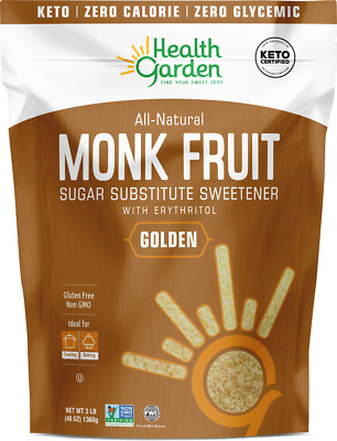 DIABETIC, Natural Golden Monkfruit sugar, 3 lb.  | does not raise glycemic index