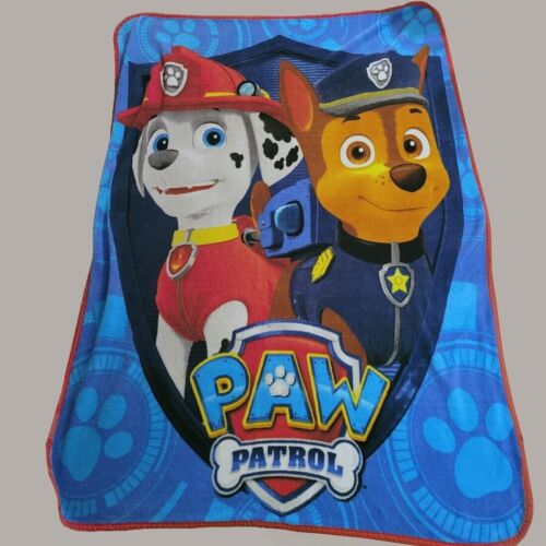 Nickelodeon Paw Patrol Fleece Throw Blanket Multicolor Dogs 42" X 58" Cartoon