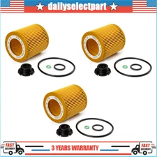 3Pcs Oil Filter For BMW M3 M4 X1 X3 X4 X5 X6 Z4 128i 328i 528i 11427566327 US