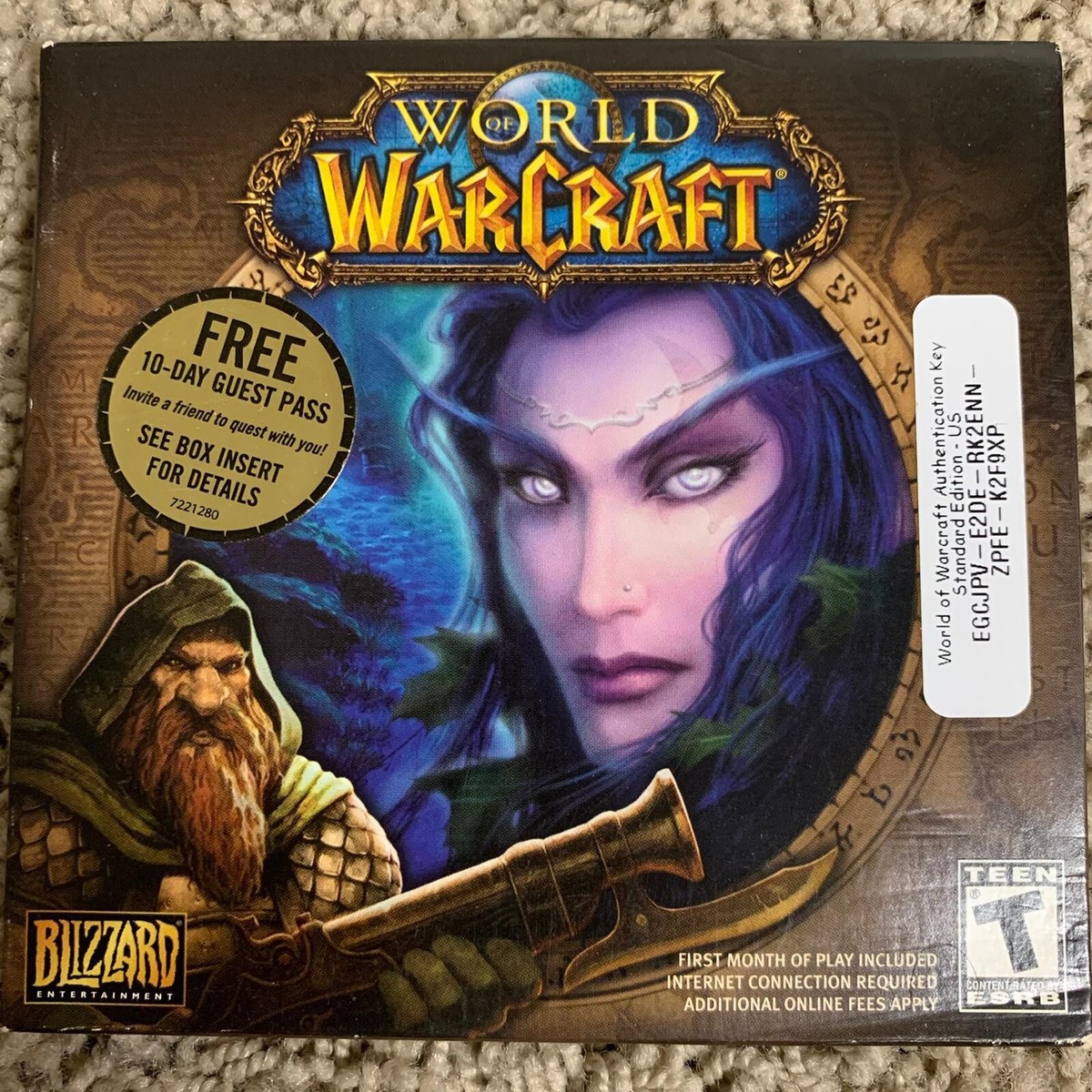 World Of Warcraft Original Box PC Game Blizzard (2004) Complete