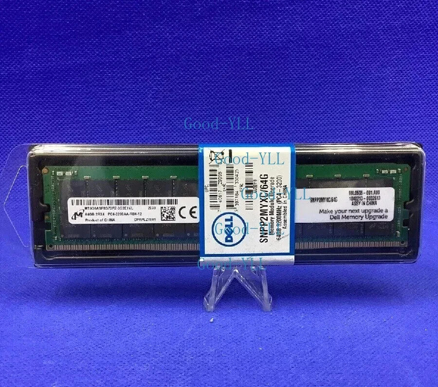 NEW SNPP2MYXC/64G AA799110 Dell 2Rx4 64GB DDR4 PC4-3200 RDIMM Server RAM Memory - Image 2 of 2
