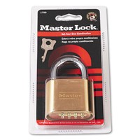 Master Lock Resettable Combination Padlock 2 Wide Brass 175d on sale Master Lock Resettable Combination Padlock 2 Wide Brass 175d on sale