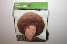 NIP NEW Adult Afro Wig Halloween Costume Brown Curls