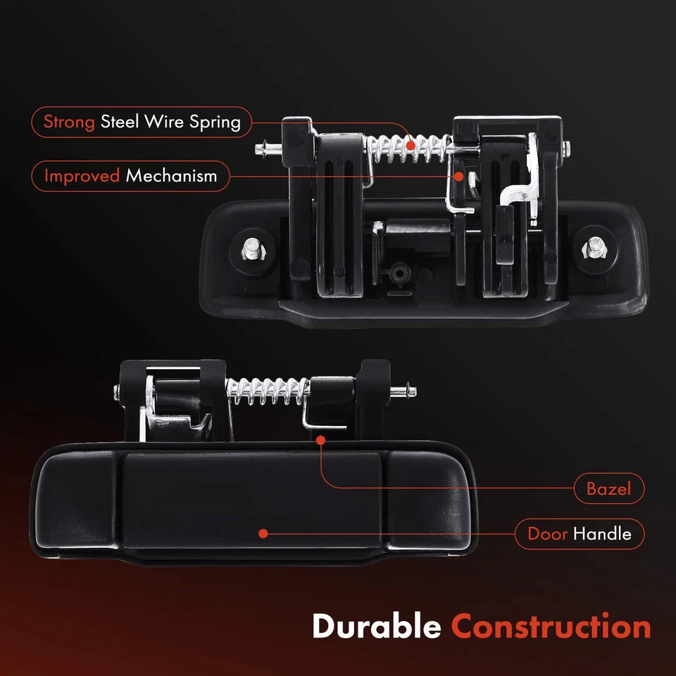 Manija de cierre de puerta levadiza negra texturizada para Nissan Pathfinder 99-04 Foto 4 de 4