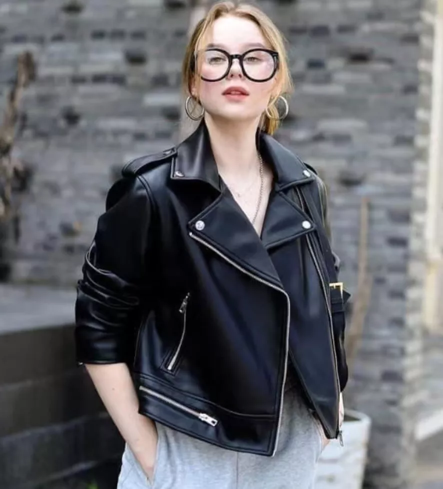 Zara leather jacket women online