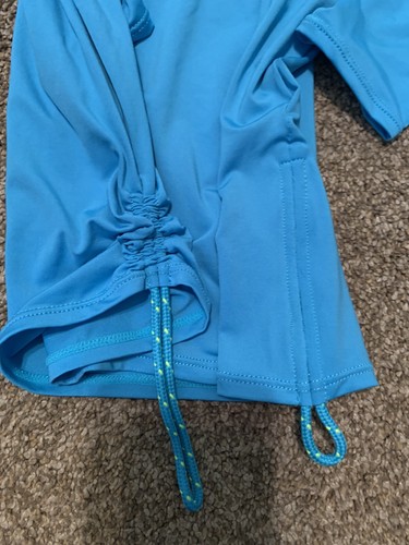 TYR Girl’s Long Sleeve Sun Shirt UPF 50+ Size L 10/12 Blue NEW - Picture 7 of 7