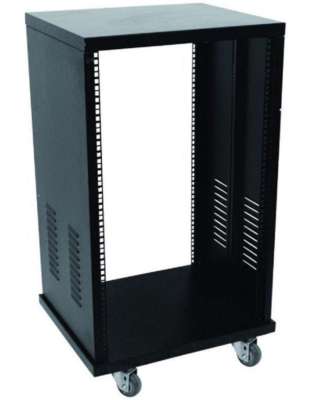 16 HE 19'' Stahlrack Rack Serverrack Studiorack Tischrack incl. Rollen ROADINGER