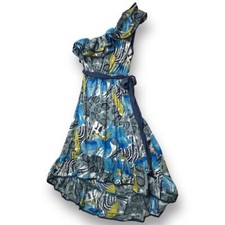 NWOT New Look Women's One Shoulder Floral Dress Sz L Multicolor Casual Party