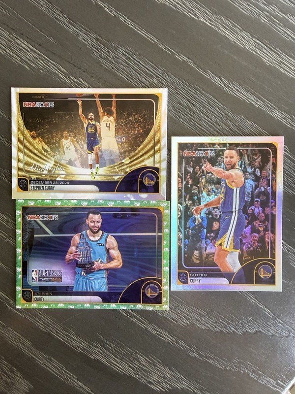 NBA Hoops Stephen Curry All-Star 2025 Highlights 3 Card Lot