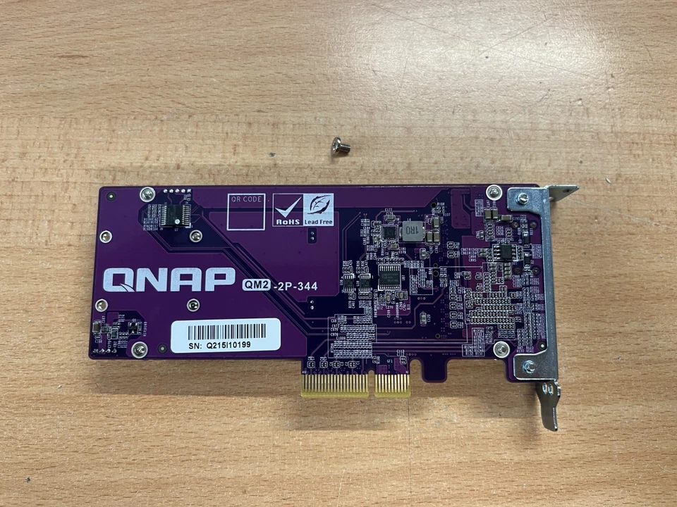 QM2-2P-344 QNAP Dual M.2 PCIE NVMe SSD Expansion Card For QNAP NAS - Image 2 of 4