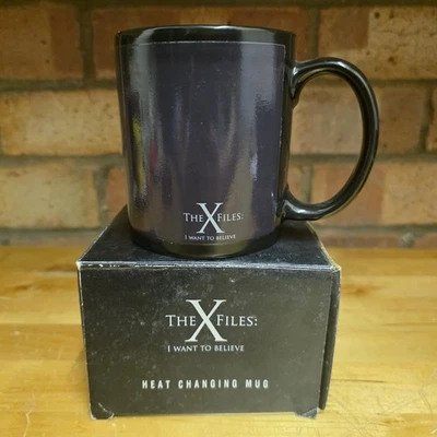 The X-Files I Want To Believe Heat Reactive Black Tasse Becher 2008 Fox - Bild 1 von 4