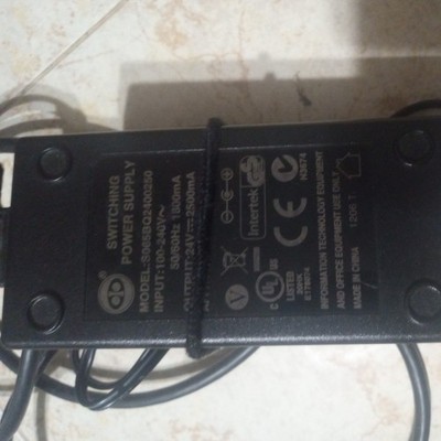  Intertek Audio 24-Volt Switching Power Supply Adapter Model S065BP2400250