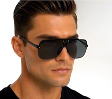 Men's SUNGLASSES DESIGNER SQUARE RETRO RIMLESS SHADES DESIGNER STYLE FASHION NEW
