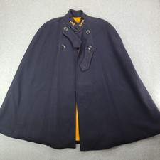 Vintage Bruck's Nurses Cape Jacket Womens One Size Blue Wool Uniform Cloak