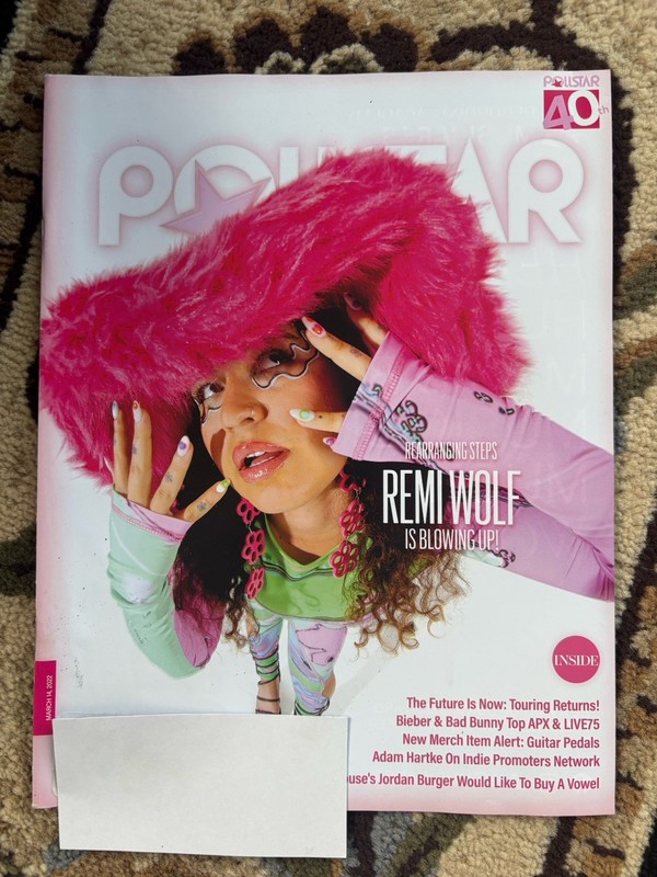 REMI WOLF Pollstar Magazine music band RARE industry address label