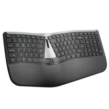 Nulea RT07B Wireless Ergonomic Keyboard: Split Keyboard, Wrist Rest, Bluetooth