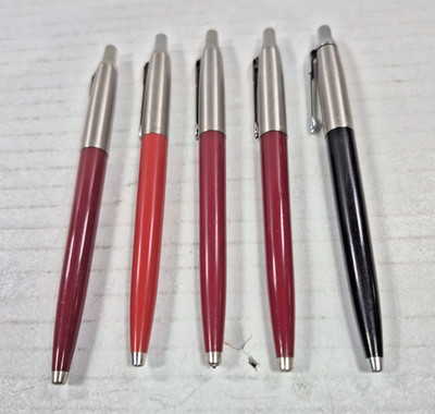 Vintage Parker Jotter Collection 1970's to 2004 (5) all in working order