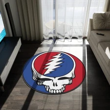 Grateful Dead "Stealie"  60" x 60" Round Rug