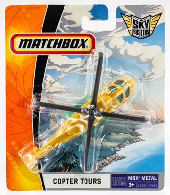 2009 Matchbox Sky Busters® #10 Copter Tours™ YELLOW | AZTEC TOURS