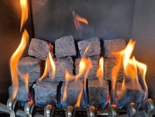 Inset Gas Fire Tray VICTORIAN Living Flame V4 16" Fire British made Gas Fire***