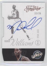 2012-13 Panini Signatures Red Die-Cut 22/25 Marvin Williams #119 Auto 2b2