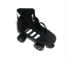 adidas Womens Sz 4.5 Superstar 82 Skate Leather Roller Skates Black White JI3535