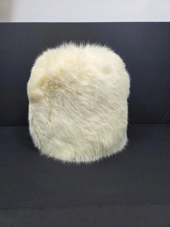 Manguito de piel de conejo vintage calentador de manos forro satinado correa de transporte Regencycore Foto 2 de 4