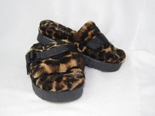 Ugg Fluffita Platform Slide Leopard/Panther Women's Size 8