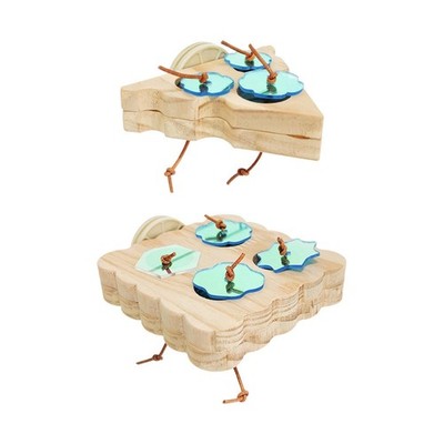 Holz Vogel Futterhaus Spielzeug Haustiere Nahrungssuche Spiel Papagei Kauspielzeug für Sonne