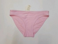 Aerie  Pink  Ribbed Bikini Bottom  Full Coverage  Size Small    NWT  