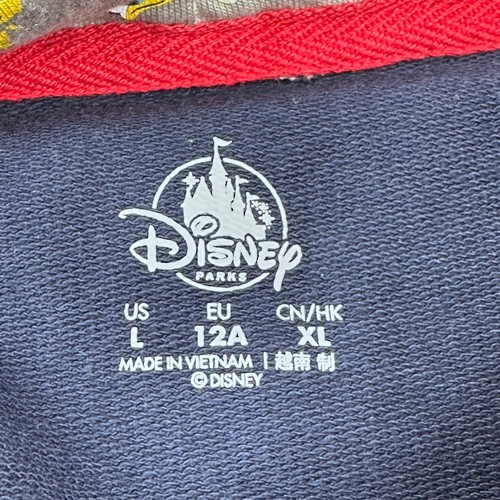 Walt Disney Parks Sweatshirt Boys Large Blue Embroidered Hooded Jumper Hoodie - Picture 3 of 11