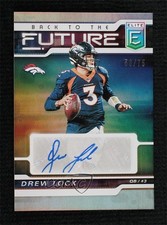 2020 Donruss Elite Back to the Future Signatures 53/75 Drew Lock Auto 0vs5