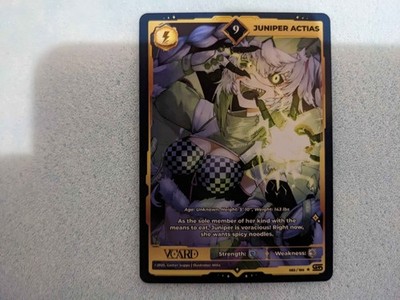 VCard TCG Rising Stars Unlimited Edition JUNIPER ACTIAS PL9 Common (N)M