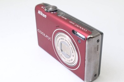 Nikon COOLPIX S640 Digital Camera 12.2MP 5x Red Tested With