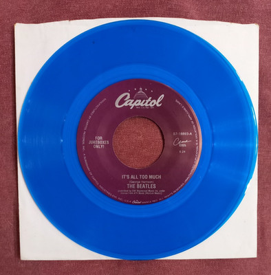 The Beatles Vinyl BLAU It's All Too Much Only a Northern Song 7'' [S7-18893] RAR