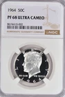 1964 Kennedy Half Dollar Proof NGC PF 68 ULTRA CAMEO PR 68 DCAM Frosty Coin 50C