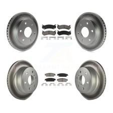 Transit Auto KGC-101396 Brake Disc and Pad Kit Front & Rear for Chevy Chevrolet