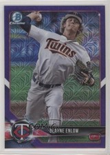 2018 Bowman Chrome Prospects Mega Box Purple Mojo Refractor Blayne Enlow 1s8