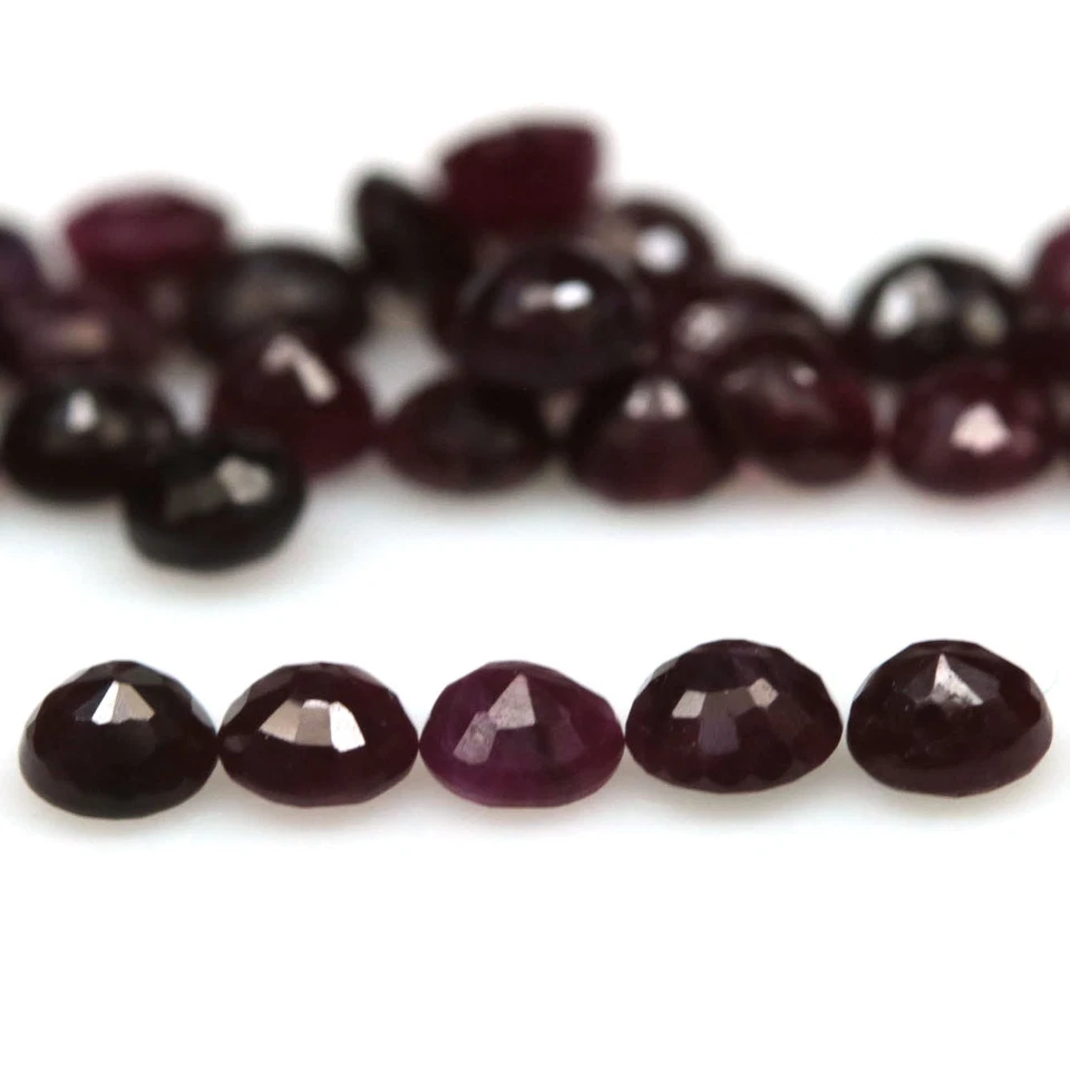 4.60 CT. Heated 34Pcs Red Ruby Madagascar Round - Image 3 of 4