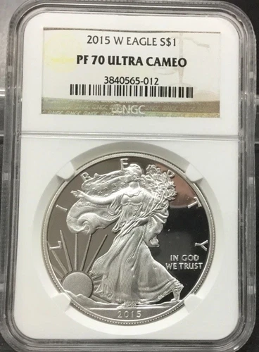 2015-W American Eagle 1 oz .999 Silver Proof Coin NGC PF70 UCAM CLASSIC LABEL
