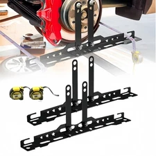 2 Pcs Upgraded Wheel Toe Alignment Tool Plate Kit W/2Pcs Measuring Tapes Black