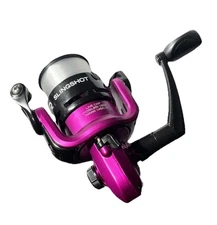 ZEBCO SLINGSHOT Spinning Reel Purple 5.3:1 gear ratio 8 lb test line bb drive