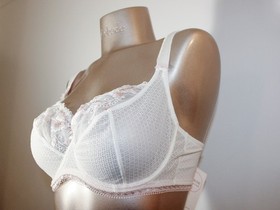 Aubade Paris Sample Nymphea Paradis White Lingerie Set 34E S