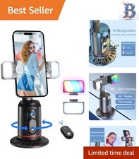 Portable 360  Auto Face Tracking Tripod - Ideal for Live Streaming  Photography