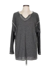 GiGio Women Gray Long Sleeve Top L