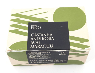 Natura Ekos Vegan Soap Bar Set 4 x 100g 3.5 oz each Vegetable No Animal Testing