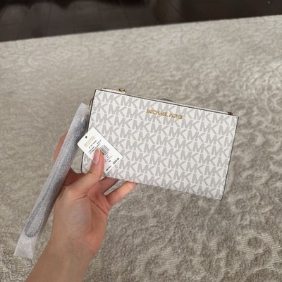 MICHAEL KORS - Jet Set Travel Signature Logo Smartphone Wallet